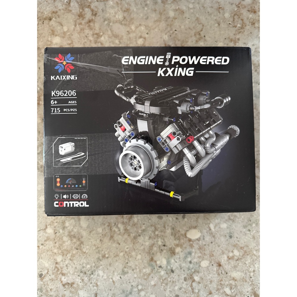 KAIXING K96206 Engine Powered‎ KXING Building Block Set 715 Pcs LED Lights NEW